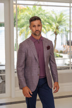 CANALI | Unlined Jacket | Mauve