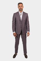 CANALI | Two-Tone Suit | Mauve