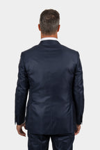 CANALI | Exclusive Super 150 Neat Check Suit | Midnight Blue