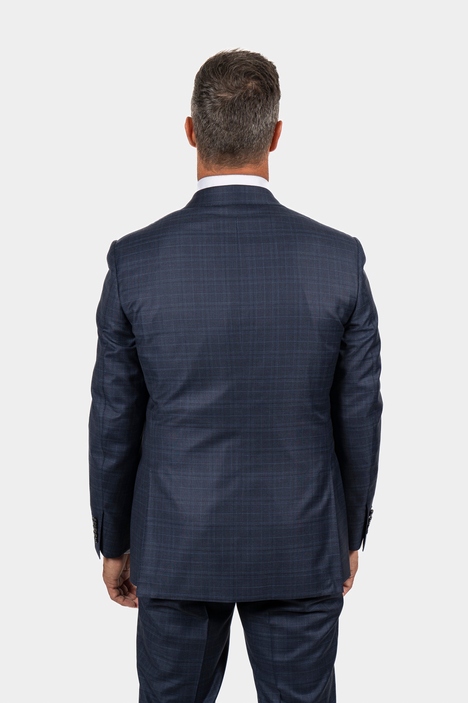 CANALI | Exclusive Super 150 Check Suit | Navy