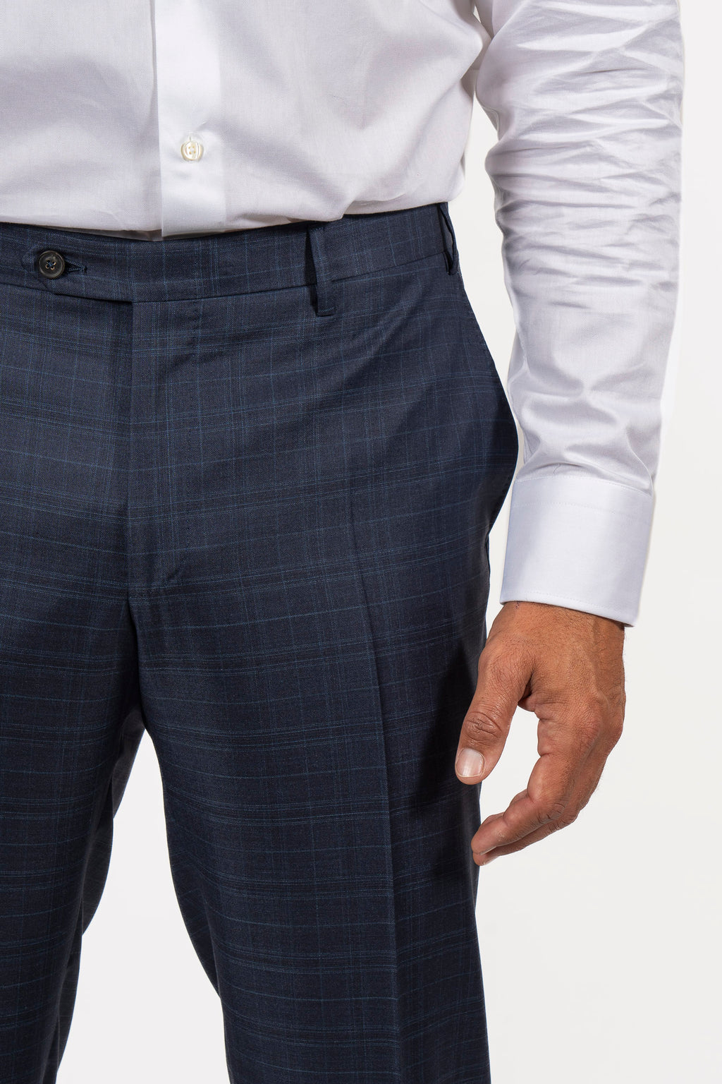 CANALI | Exclusive Super 150 Check Suit | Navy