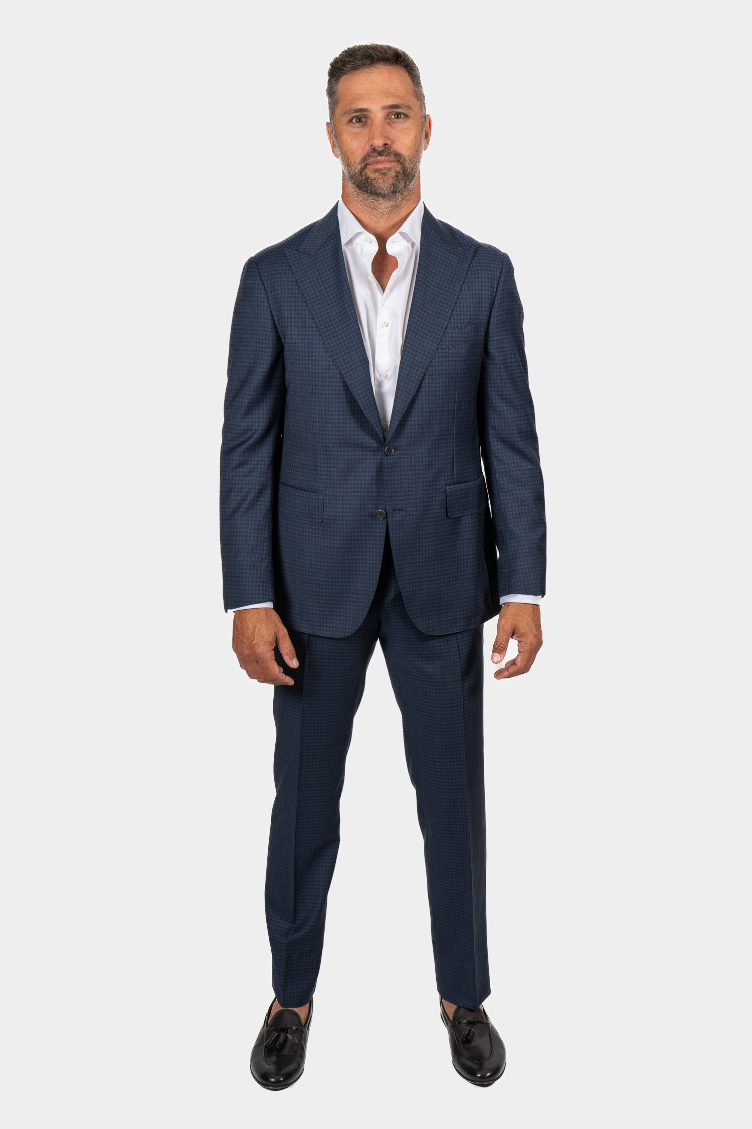 CANALI | Capri Unlined Suit | Navy & Black