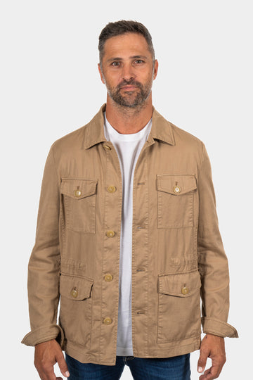 CANALI Taupe Safari Jacket