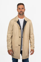 CANALI | Reversible Raincoat | Navy & Beige