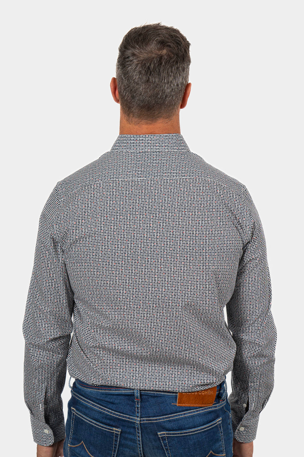 CANALI | Spot On Check Shirt | Navy & Red