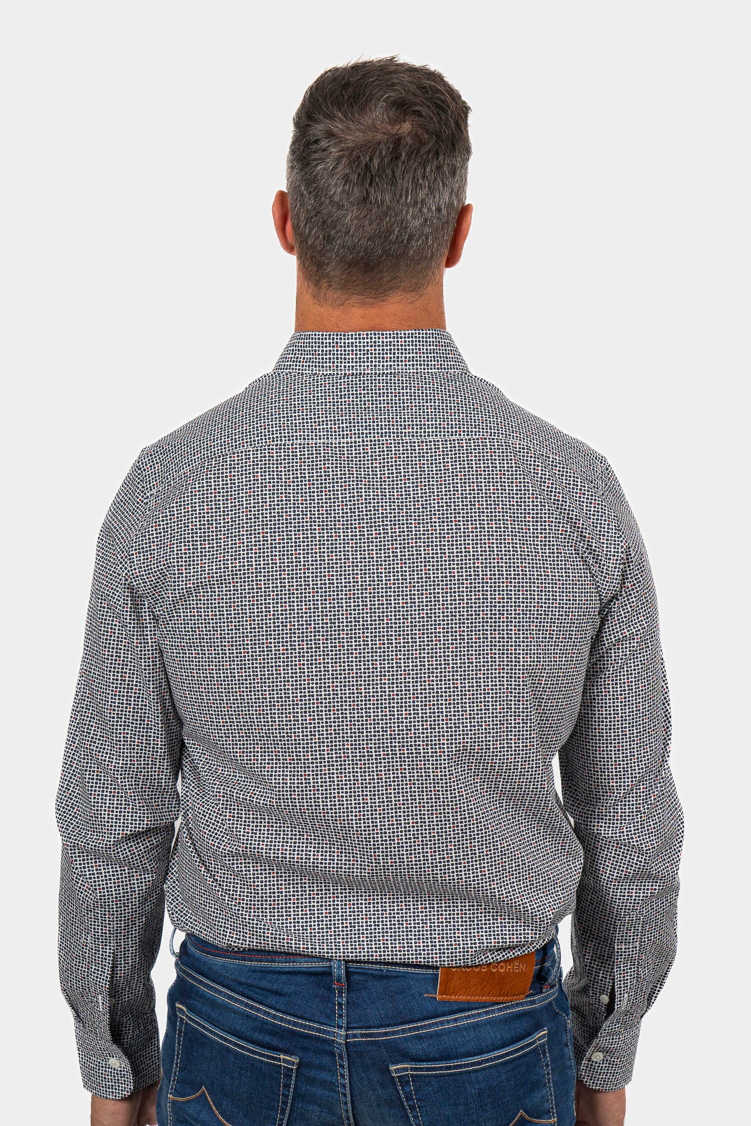 CANALI | Spot On Check Shirt | Navy & Red