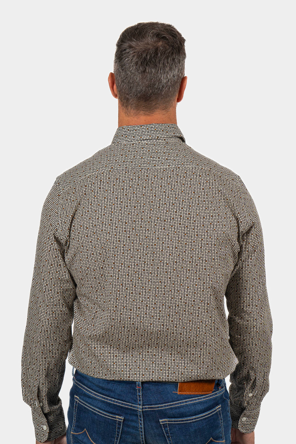 CANALI | Spot On Check Shirt | Black & Brown