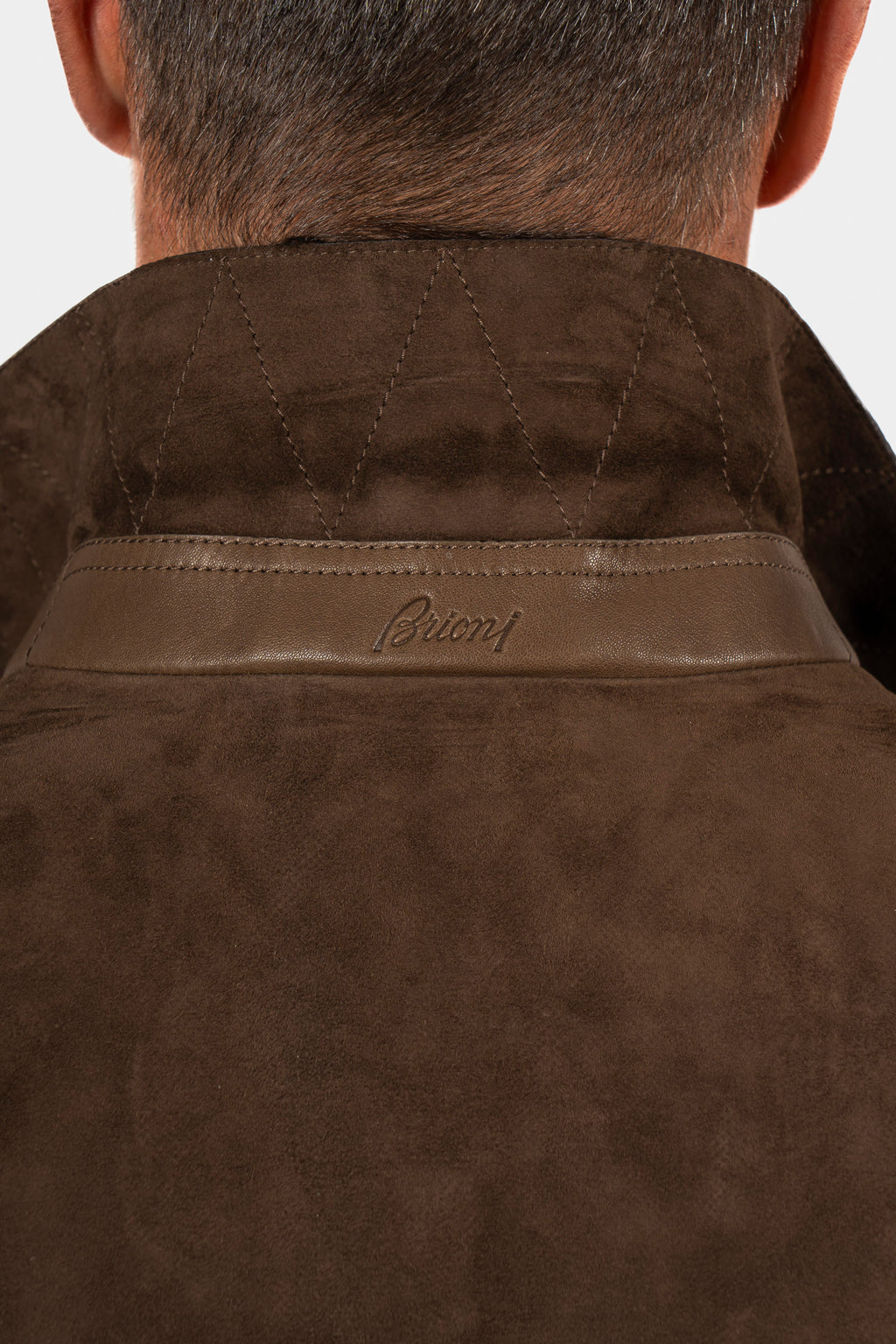 BRIONI | Suede Jacket | Chocolate