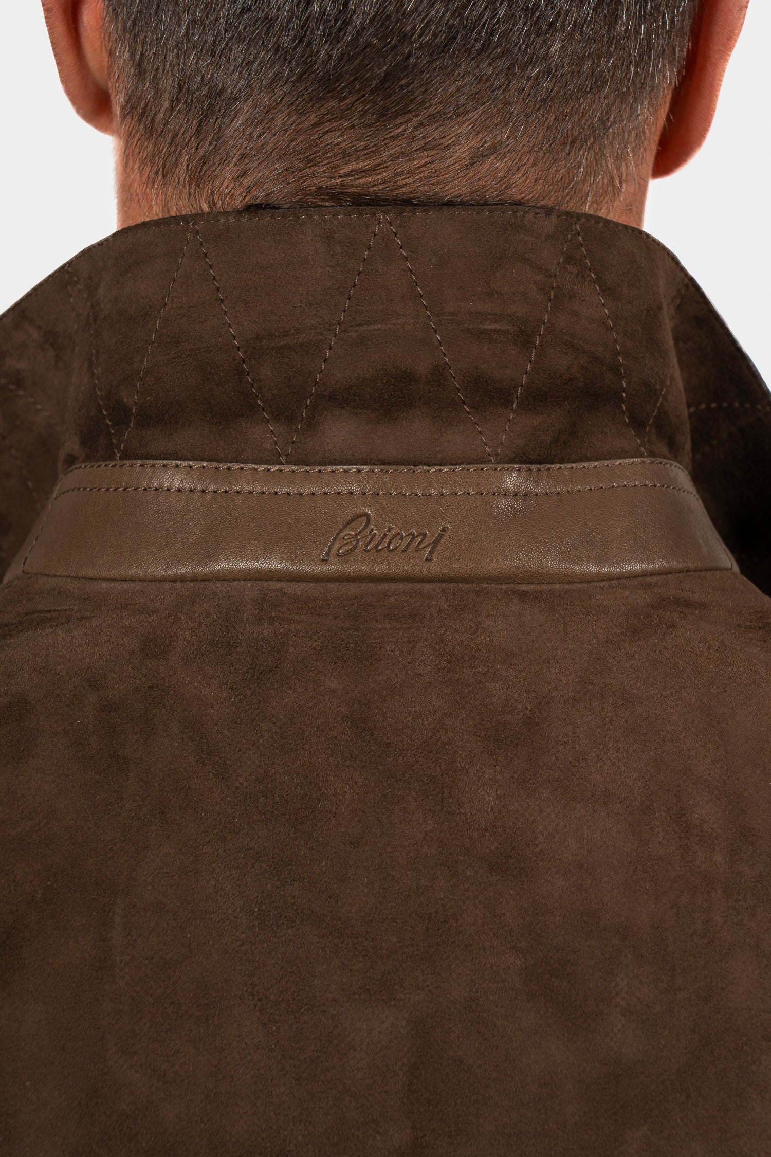 BRIONI | Suede Jacket | Chocolate