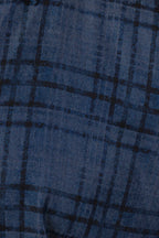 CANALI | Checked Chambray Shirt | Dark Blue