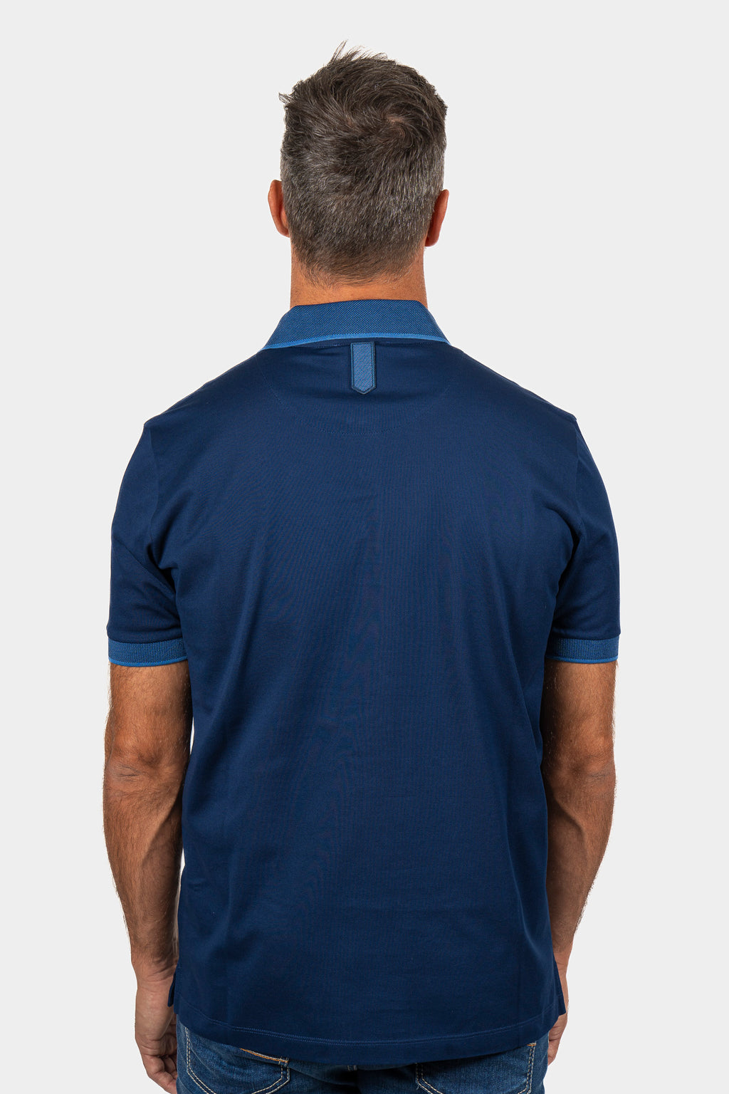 CANALI | Pique Polo Shirt | Navy