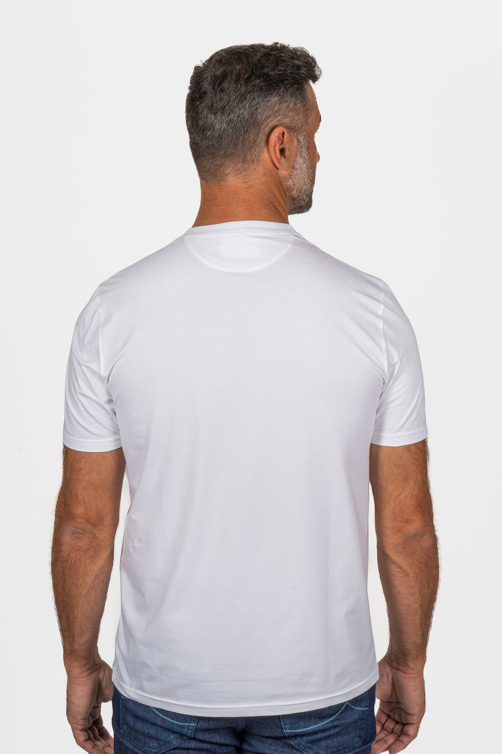 MEY STORY | Stretch Cotton T-Shirt | White