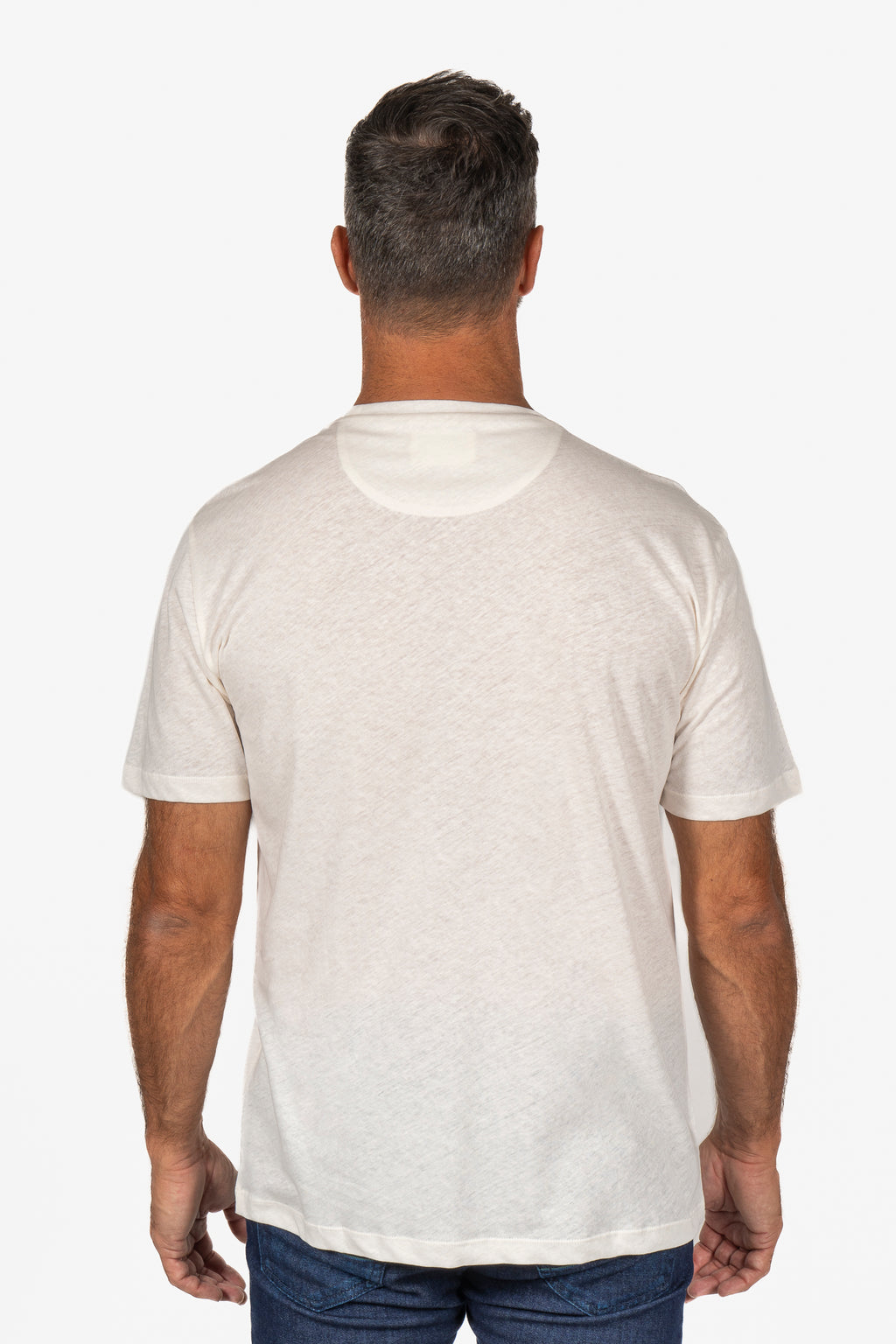 MEY STORY | Cotton & Linen T-Shirt | Off-White