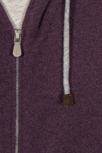 BRUNELLO CUCINELLI | Cashmere Hoodie | Aubergine