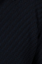 BRIONI | Basket Weave Polo | Navy