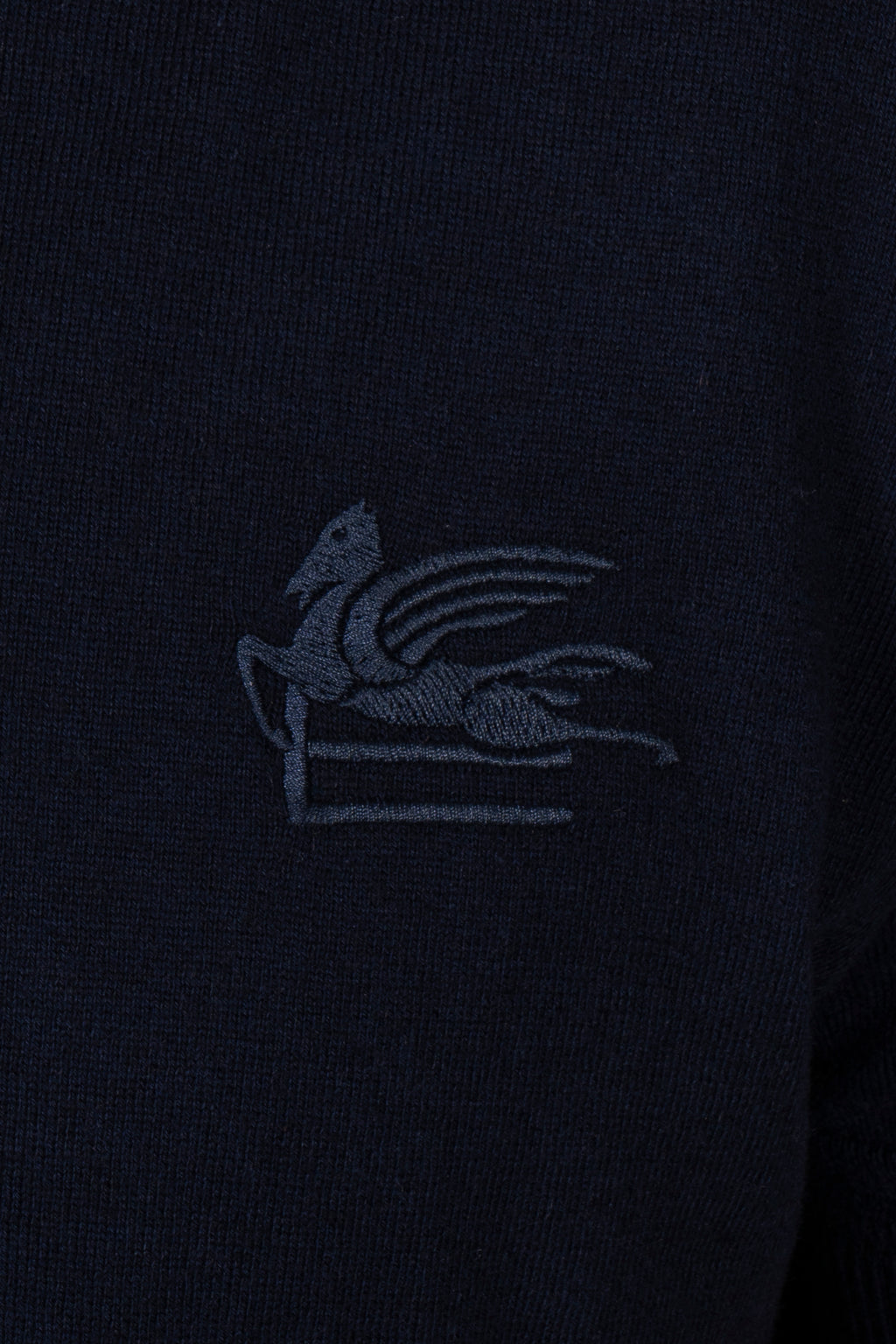 ETRO | Knitted Cotton Polo | Navy