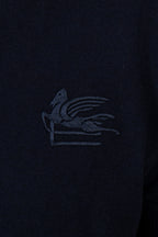 ETRO | Knitted Cotton Polo | Navy