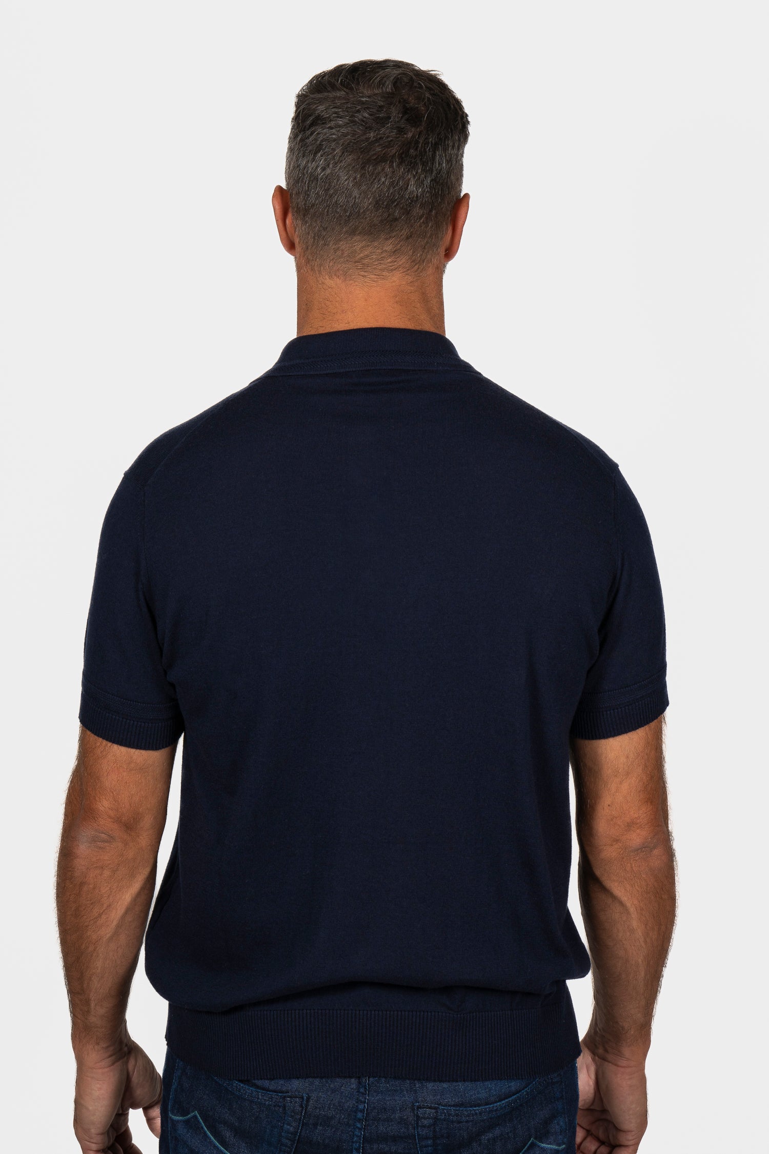 ETRO | Knitted Cotton Polo | Navy