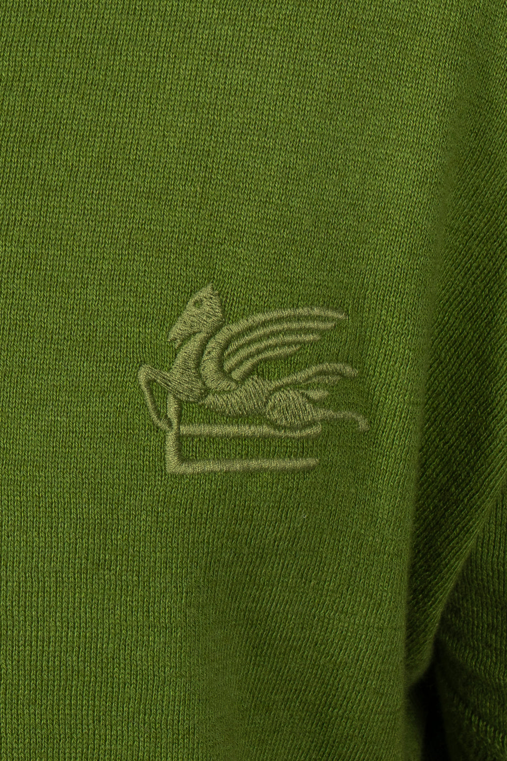 ETRO | Knitted Cotton Polo | Green