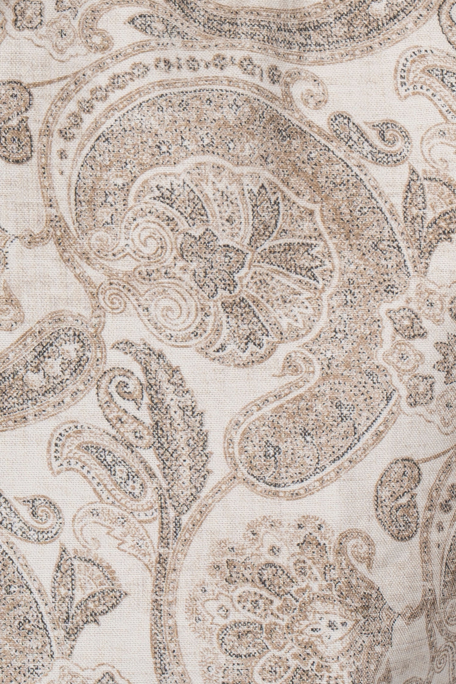 BRUNELLO CUCINELLI | Paisley Shirt | Brown & Cream
