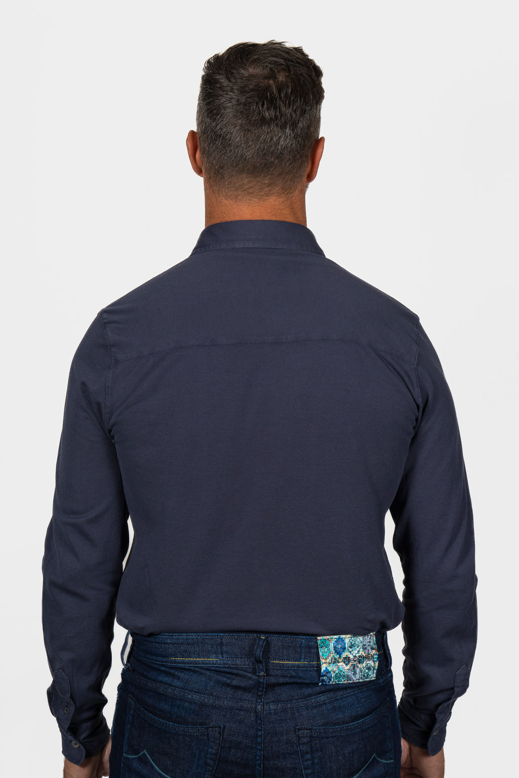 FEDELI | Pique Shirt | Navy
