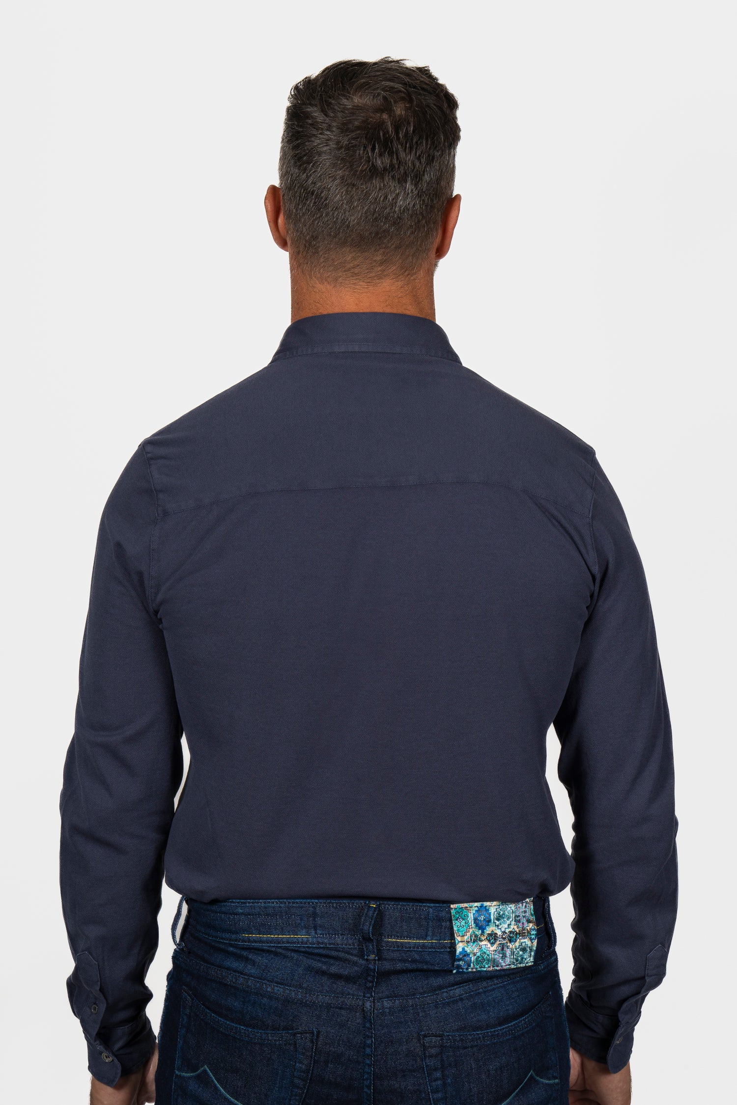 FEDELI | Pique Shirt | Navy