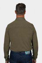 FEDELI | Pique Shirt | Khaki Green