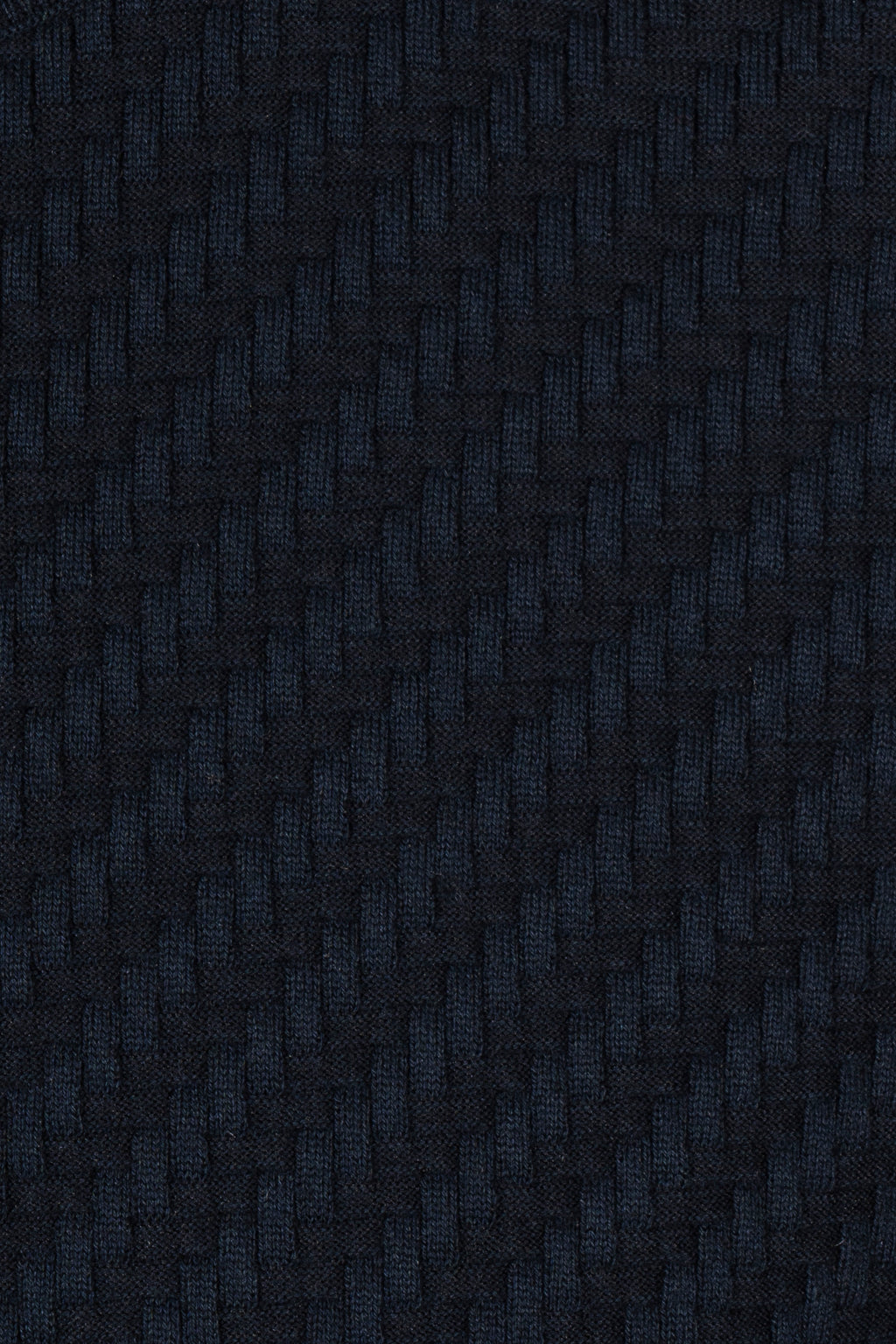 BRIONI | Basket Weave Crew Neck Knit | Navy