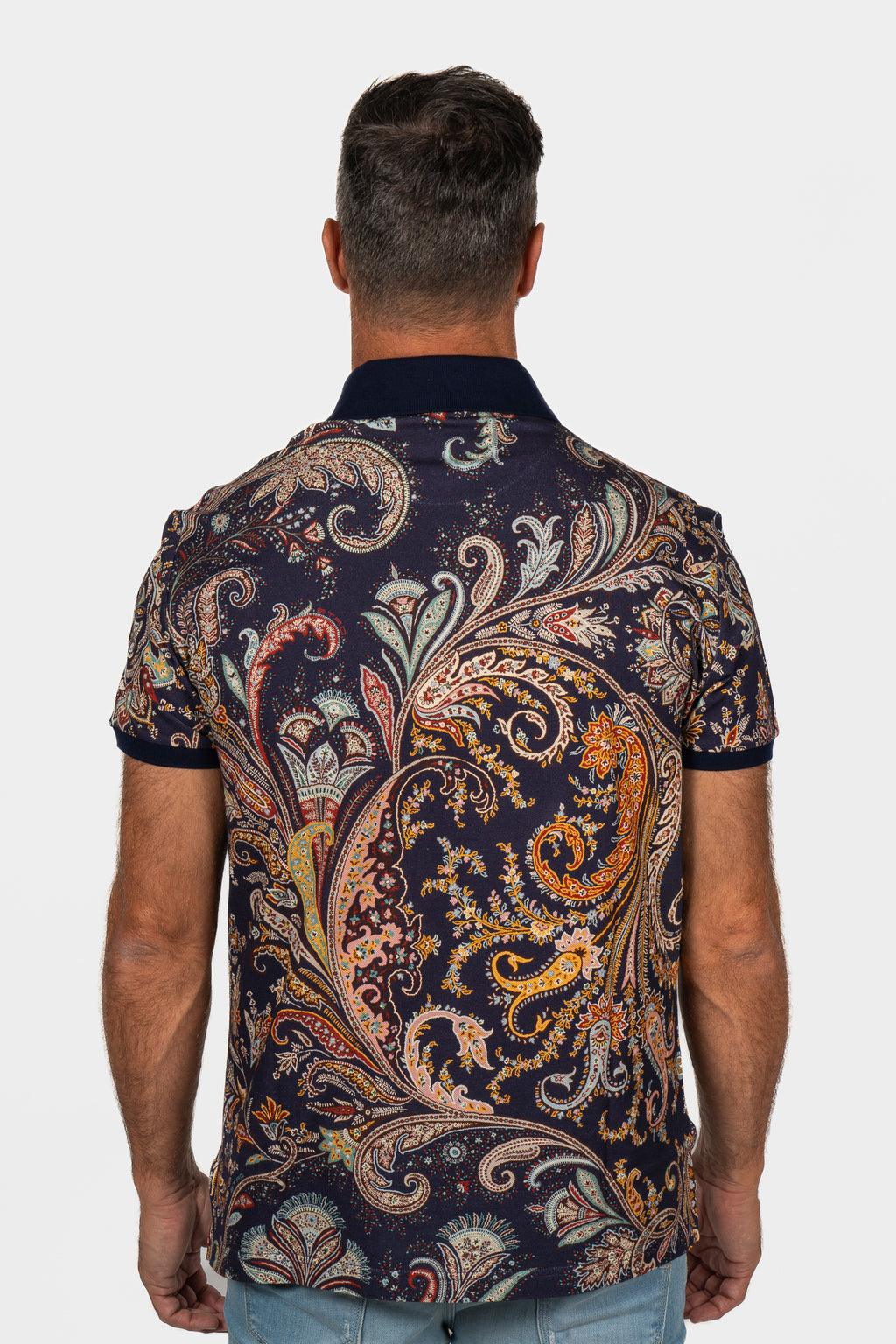 ETRO | Paisley Polo | Navy