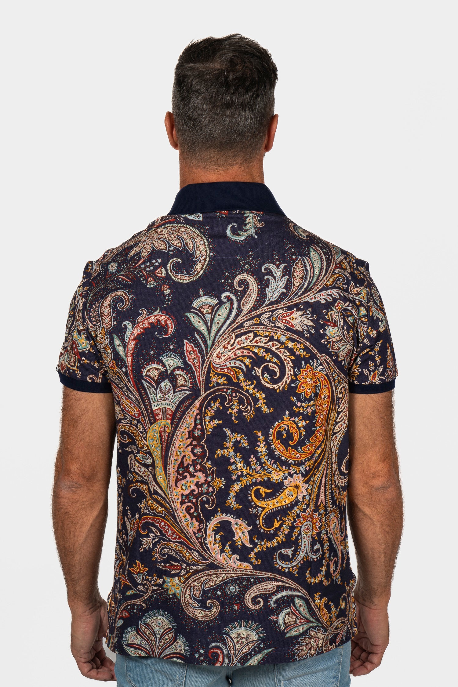 ETRO | Paisley Polo | Navy