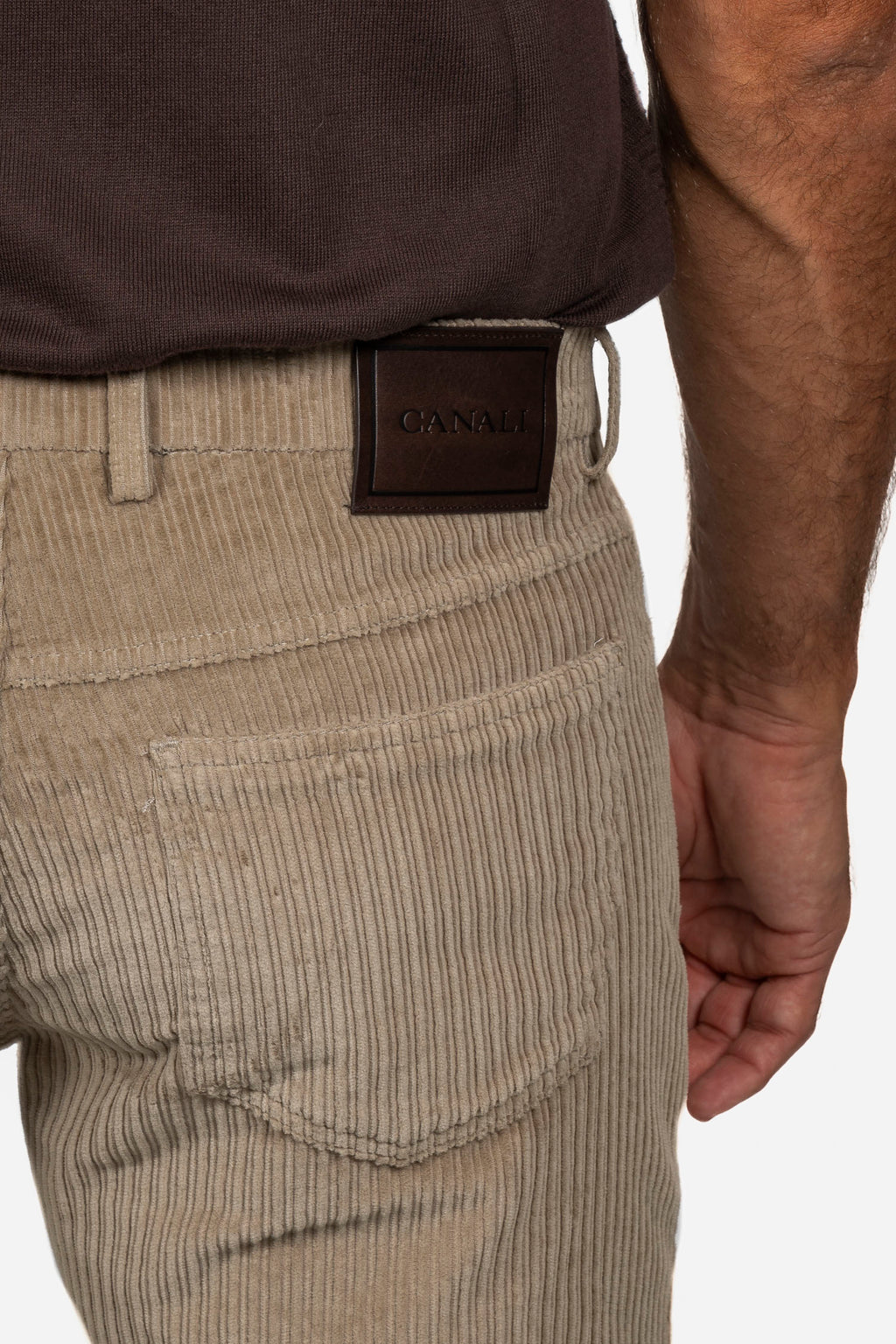 CANALI | Wide-Corduroy Trousers | Sand