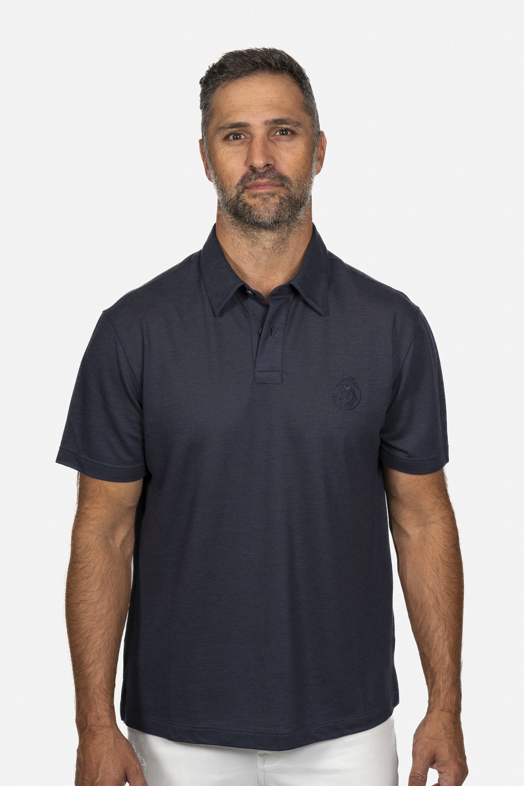 BRIONI | Golf Capsule Wool Polo | Navy