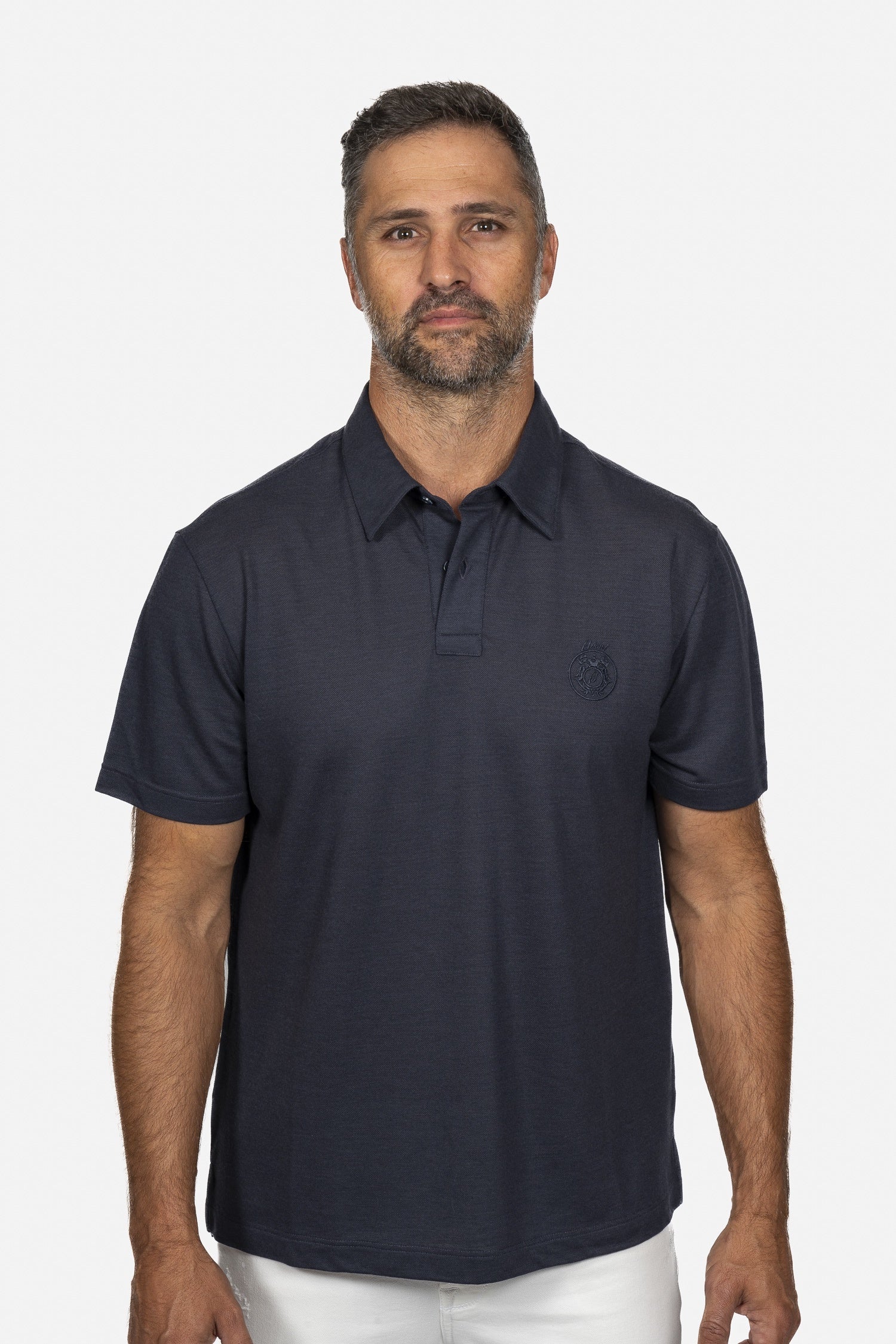 BRIONI | Golf Capsule Wool Polo | Navy
