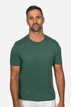 FEDELI | Soft Cotton T-Shirt | Forest Green