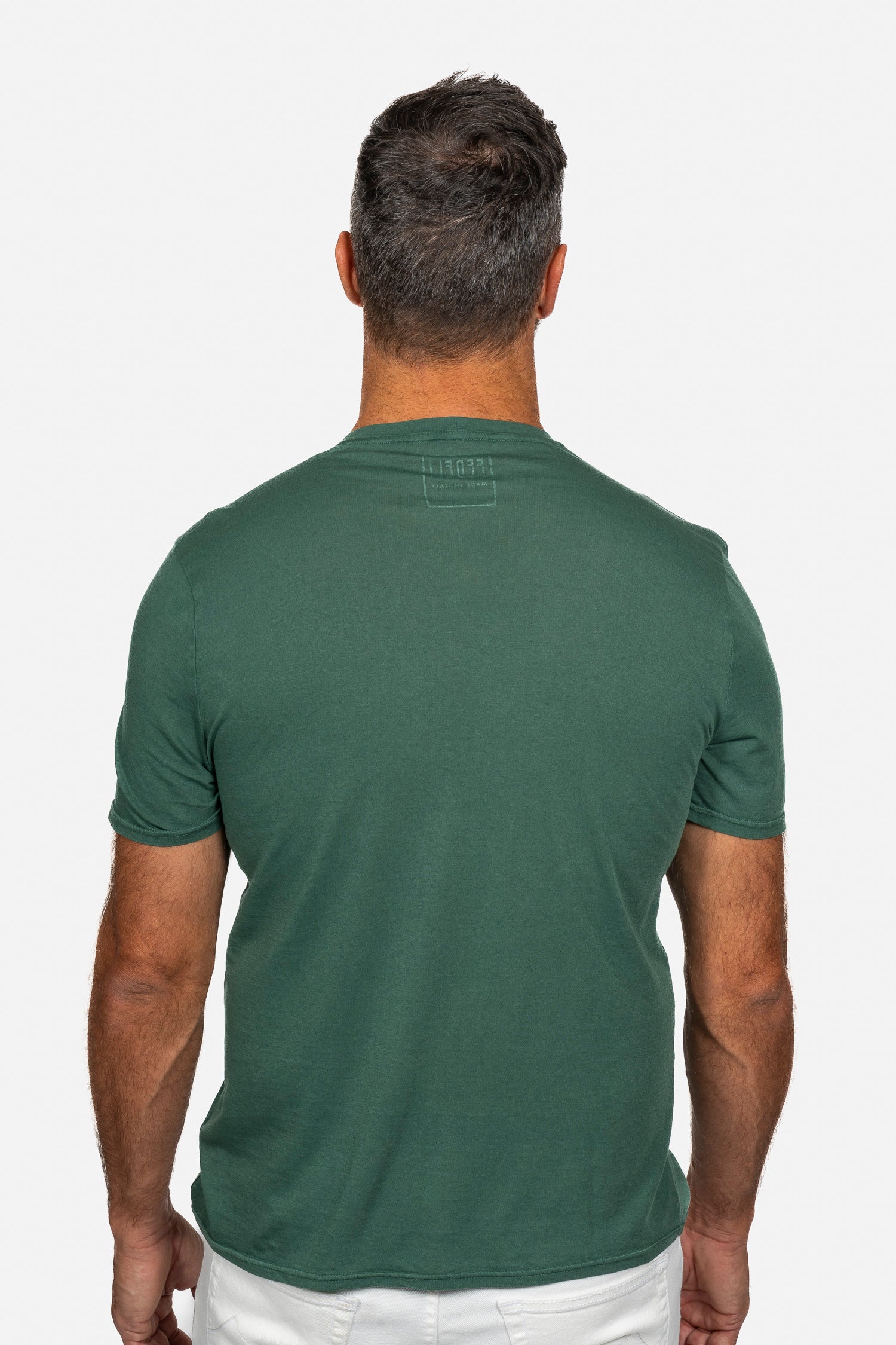 FEDELI | Soft Cotton T-Shirt | Forest Green
