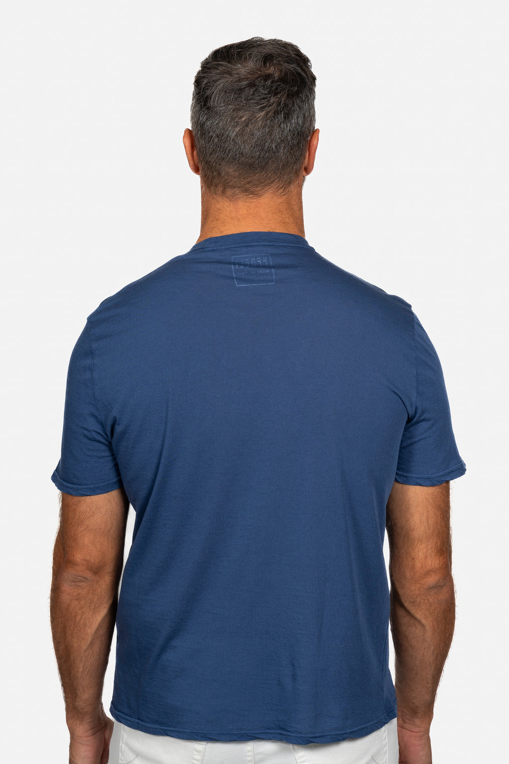 FEDELI | Soft Cotton T-Shirt | Dark Blue