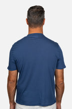 FEDELI | Soft Cotton T-Shirt | Dark Blue