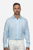 ETRO | Regular Fit Linen Shirt | Aqua