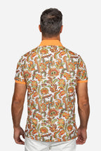 ETRO | Floral Polo | Neon Orange