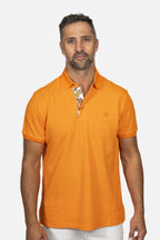 ETRO | Polo With Contrast | Neon Orange