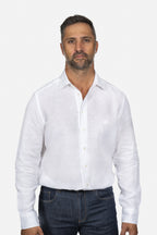 ETRO | Regular Fit Linen Shirt | White
