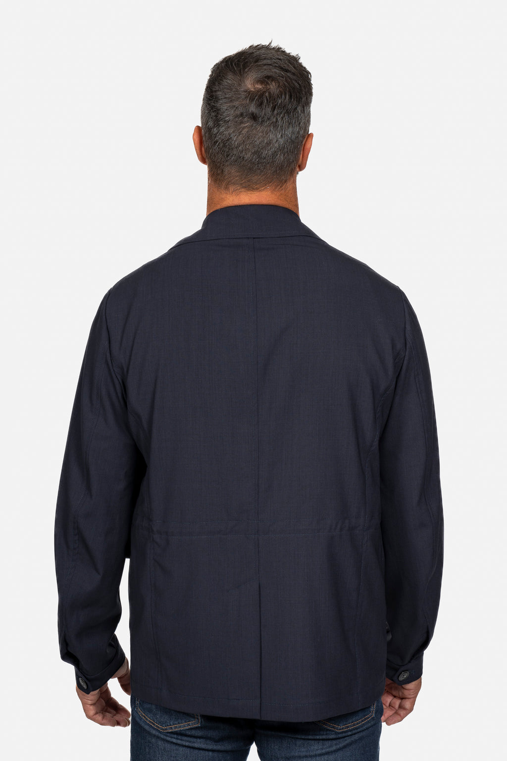 CANALI | Wool Safari Jacket | Navy