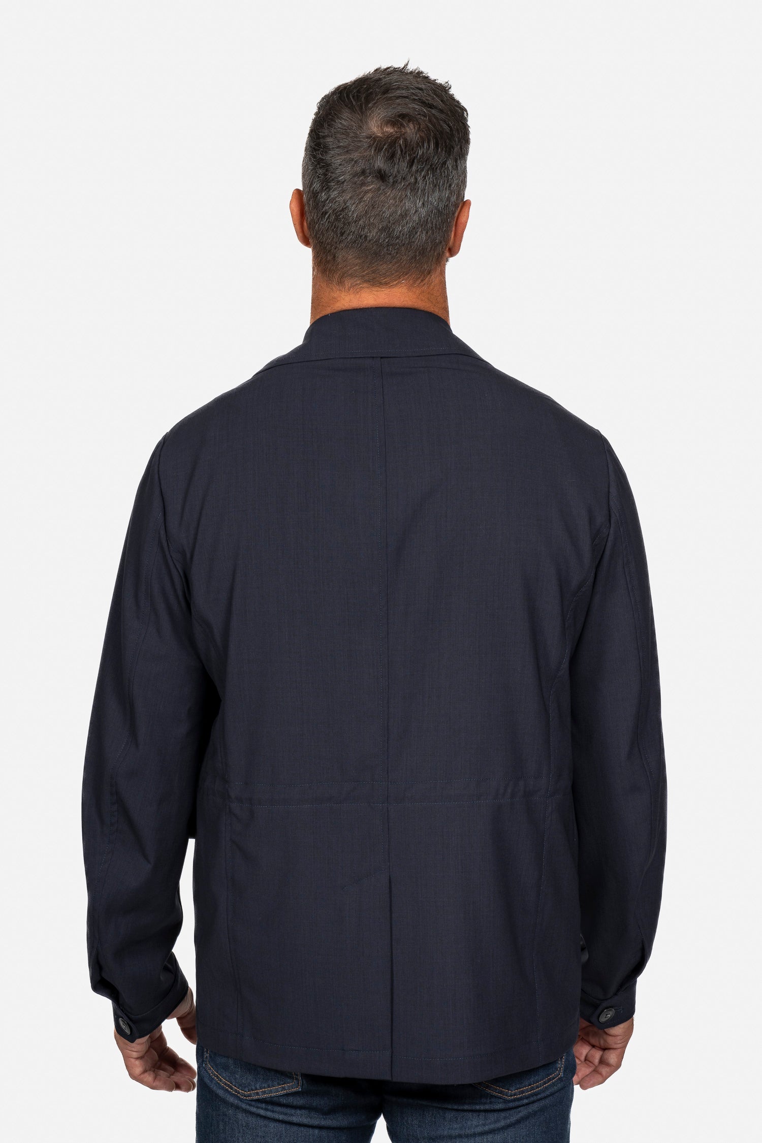 CANALI | Wool Safari Jacket | Navy