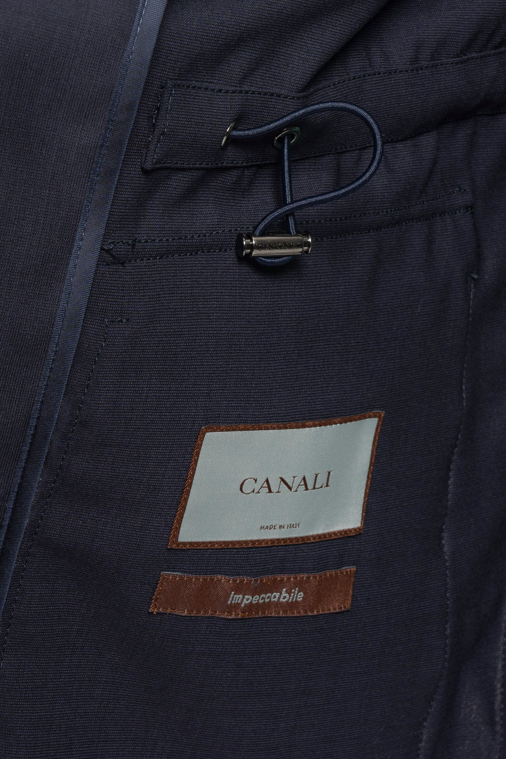 CANALI | Wool Safari Jacket | Navy