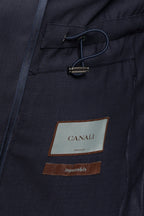 CANALI | Wool Safari Jacket | Navy