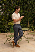 ALTEA | Linen & Cotton Polo | Cream