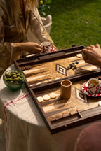 MANOPOULOS | Backgammon Set | Brown