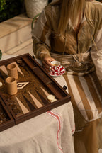 MANOPOULOS | Backgammon Set | Brown