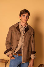 CANALI | Wool Safari Coat | Tan
