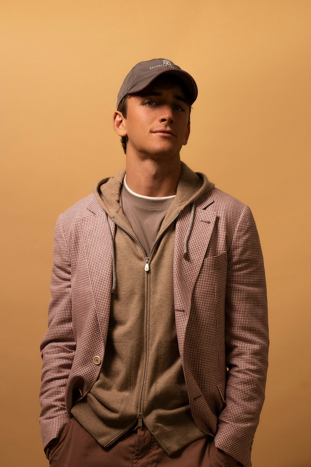 BRUNELLO CUCINELLI | Regular Fit T-Shirt With Trims | Brown